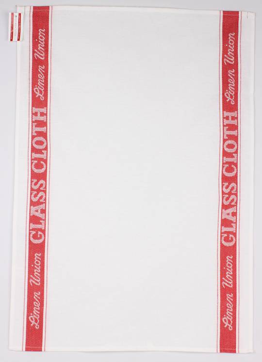 Samuel Lamont Linen Union glass cloth Red. Code" TT-2421/RED.